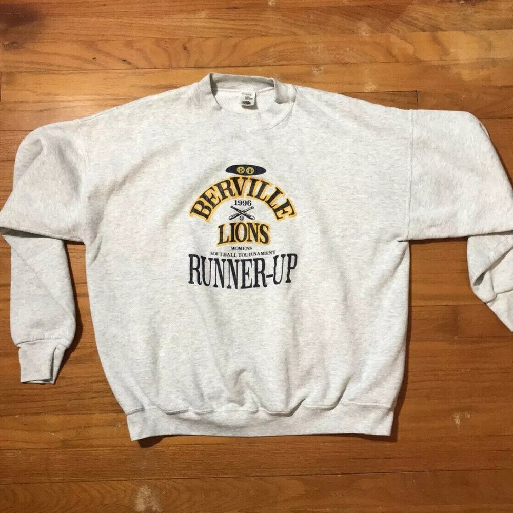 90s Berville Lions Runner Up Crewneck Sweatshirt